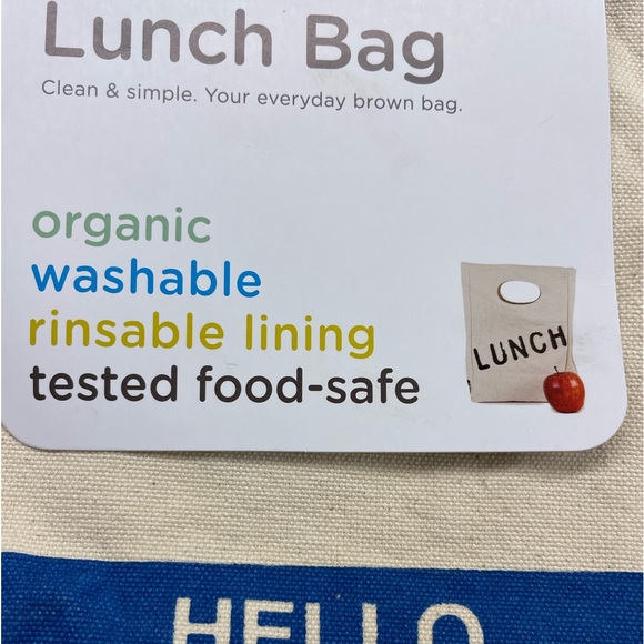 Fluf lunch bag 🛍️ “hello my name is” 🩵 - Picture 9 of 9